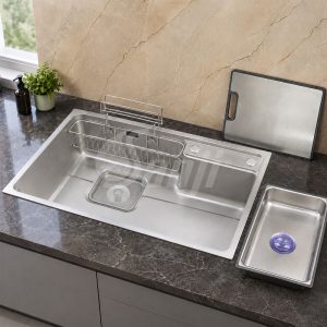 Chậu rửa chén inox 304 kèm vòi Sanji C-7846SL