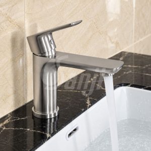 Vòi lavabo nóng lạnh inox 304 Sanji LNI-01