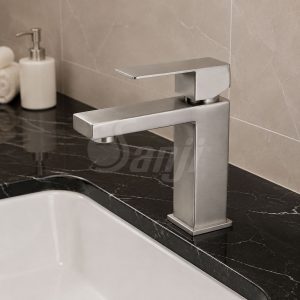 Vòi lavabo nóng lạnh inox 304 Sanji LNI-04