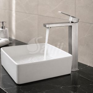 Vòi lavabo nóng lạnh inox 304 Sanji LNI-05