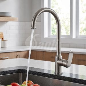 Vòi rửa chén nóng lạnh inox 304 Sanji CNI-03