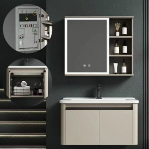 Bộ tủ lavabo nhôm LBT10 - 80cm