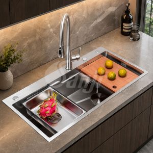 Chậu rửa chén inox 304 Sanji C-9046