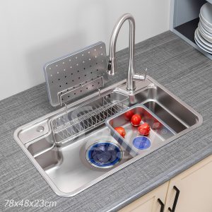 Chậu rửa chén inox 304 Sanji C-7848NB