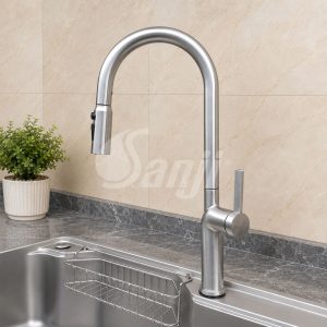 Vòi rửa chén dây rút inox 304 Sanji CNI-06